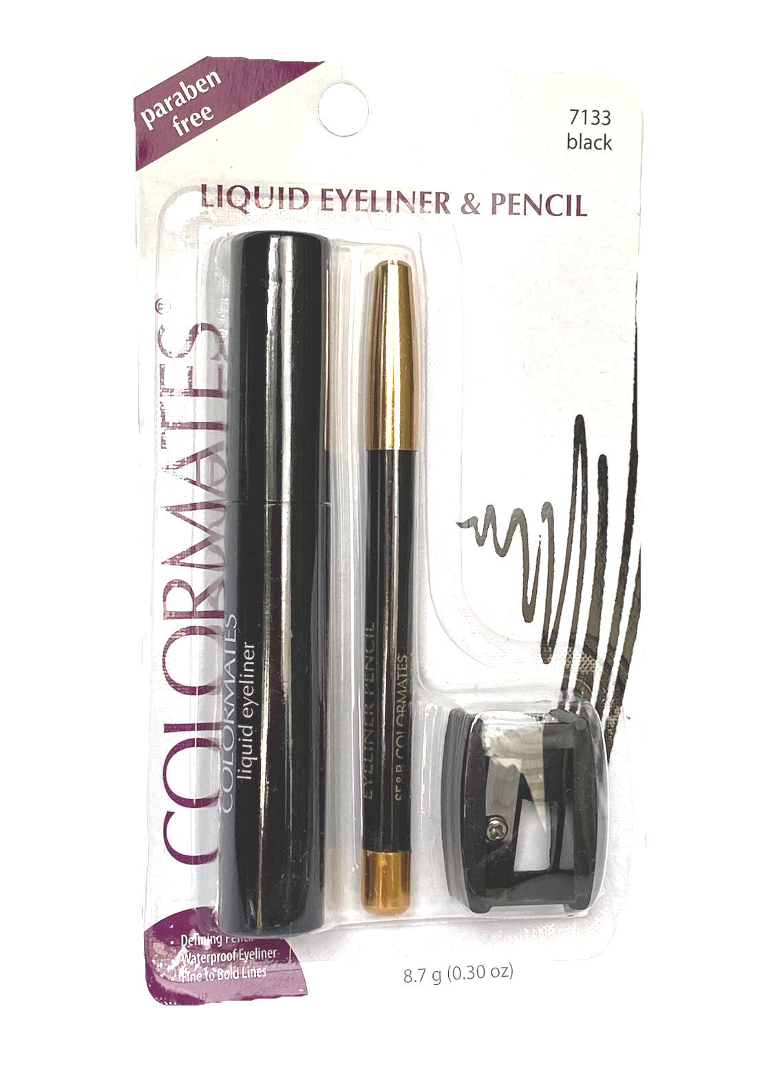 Black Liquid Eyeliner & Pencil Set - Bold & Soft Eye Makeup