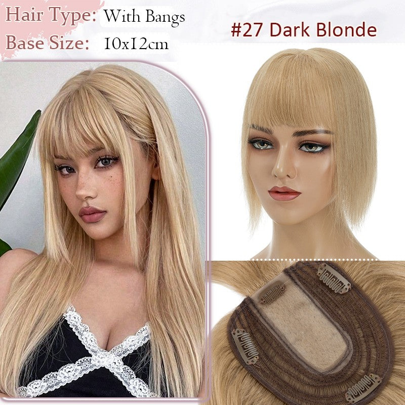 Women Clip-in Hairpiece for Hair Loss & Volume - 100% Remy Human Hair