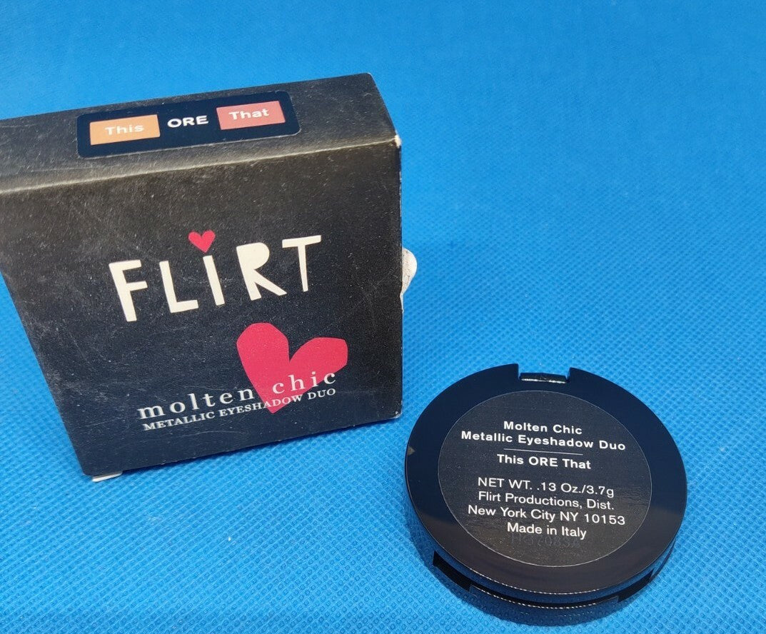 Metallic Eyeshadow Duo 0.13oz - Flirt Molten Chic Eye Makeup