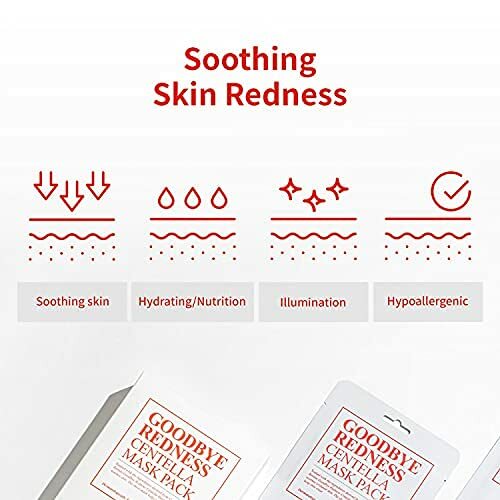 Centella Mask Pack - 10 Sheets, Hydrating & Soothing