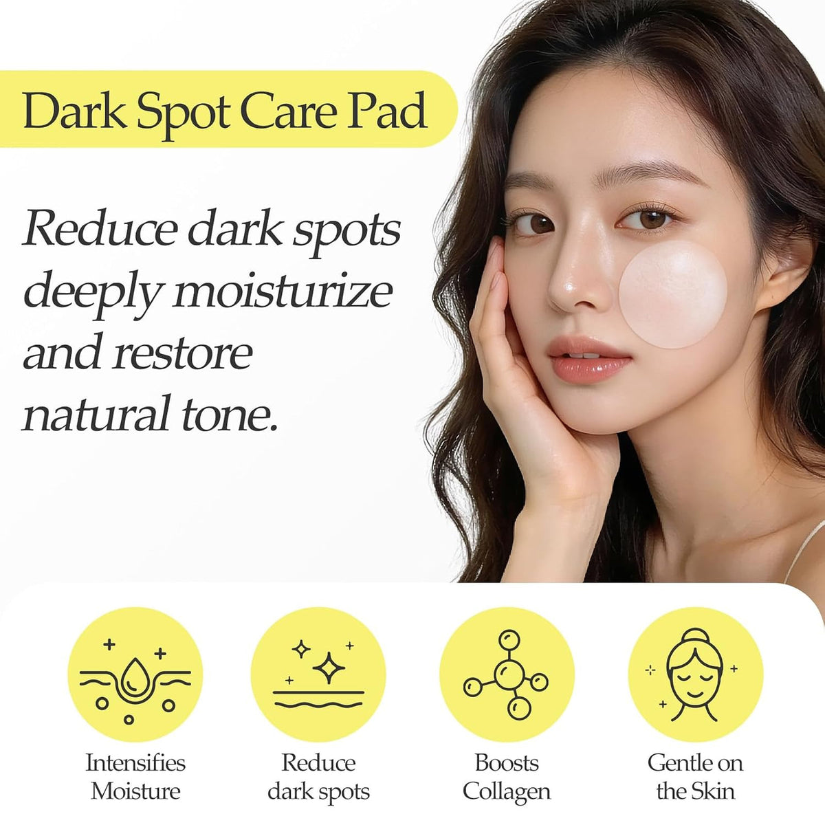 Hydrating Snail Mucin Toner Pads with Collagen & Niacinamide - 100 Count