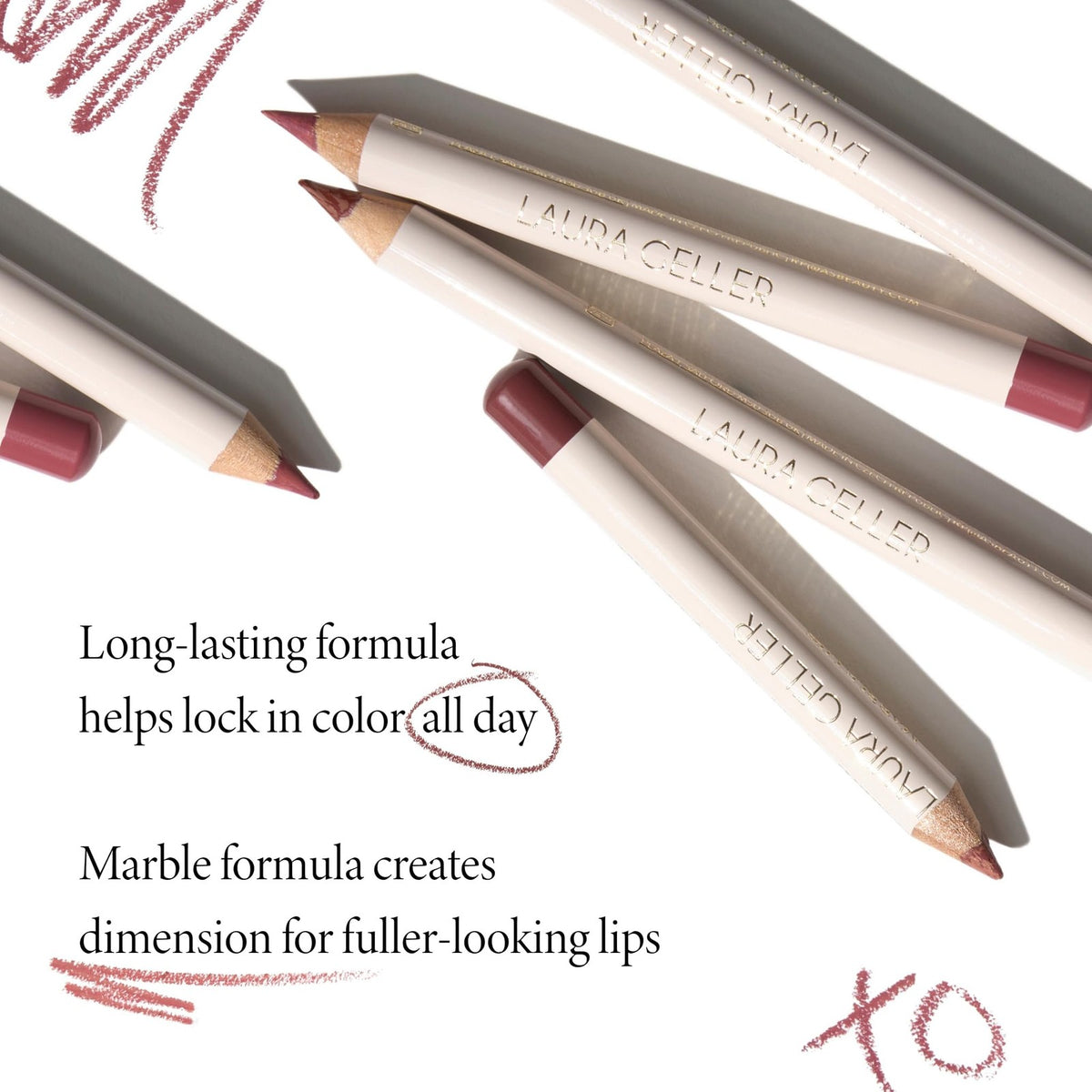 Marbleized Lip Liner Pencil for Fuller, Dimensioned Lips - Neutral Shade