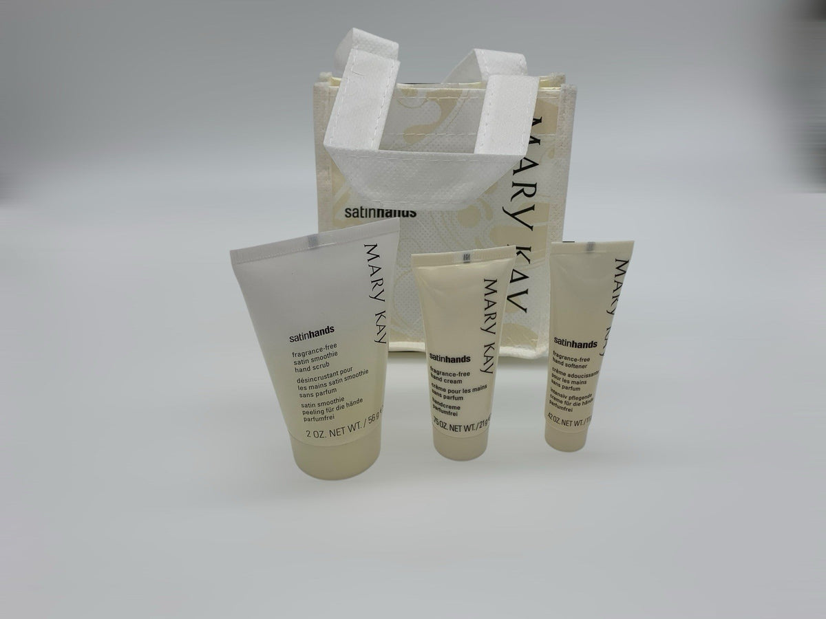 Mary Kay Fragrance-Free Satin Hands Pampering Gift Set Mini Travel Size
