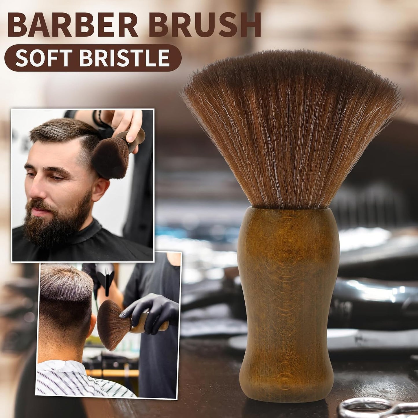4-in-1 Barber Neck Duster Brush Set Professional Hair Styling & Cleaning Tools