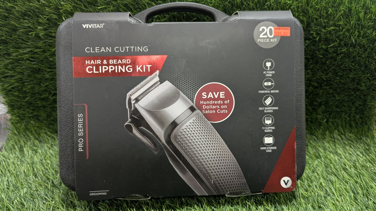 New Vivitar Hair & Beard Clipping Kit 20 Piece Pro Series