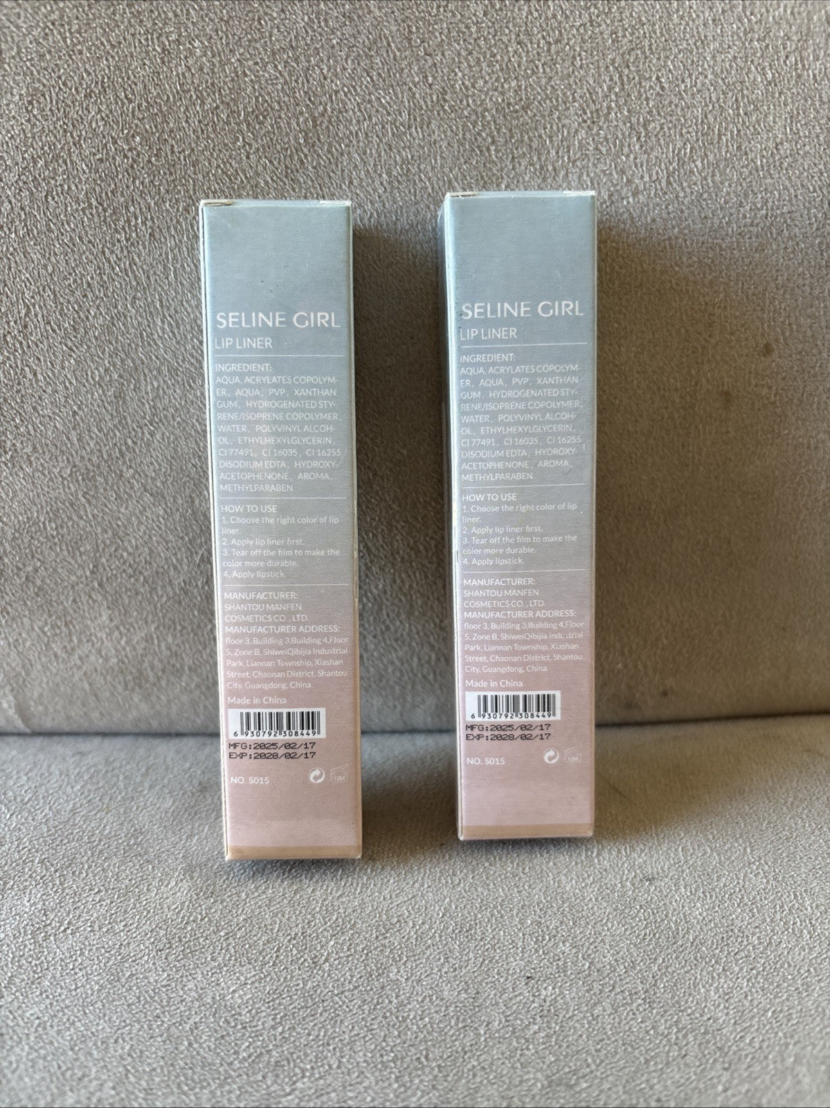 Lip Liner Set - 2 Pack, Long-Lasting Lip Makeup Pencil, #1 Color