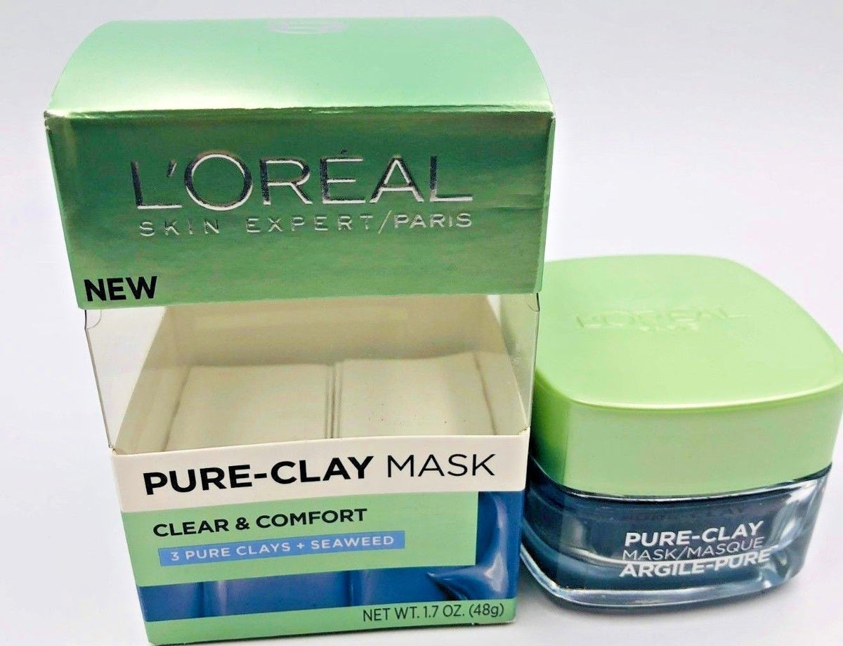 Pure Clay Face Mask with Seaweed - Clear & Comfort 1.7 fl oz