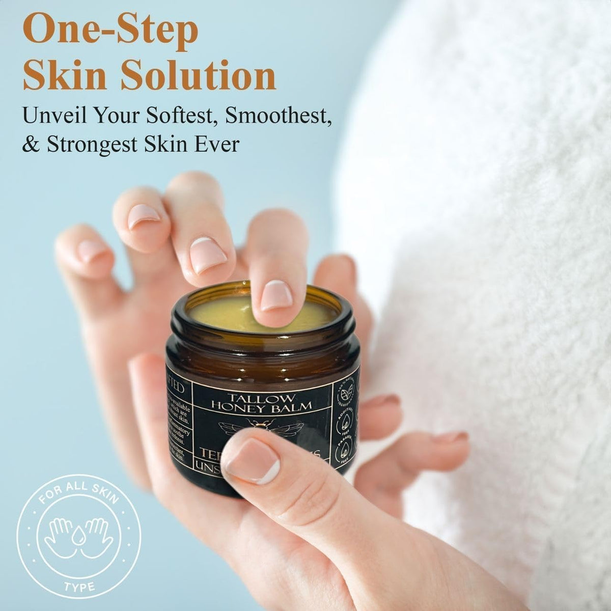 Tallow & Honey Face Balm - Organic Grass-Fed Beef