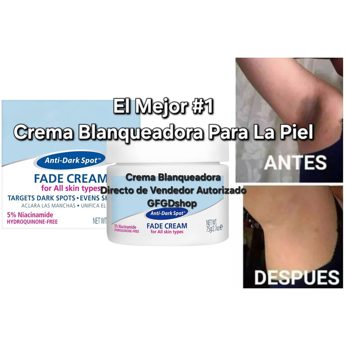 Skin Brightening Cream for Dark Spots & Sensitive Areas - All Skin Types