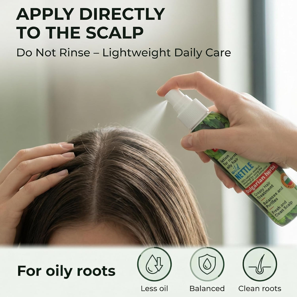 Milva Nettle Hair Tonic for Oil Control and Hair Strengthening - Natural Hair Care