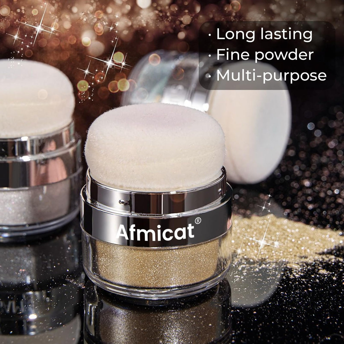 Body Shimmer Powder Sparkle Makeup - Champagne Gold 1.13 oz