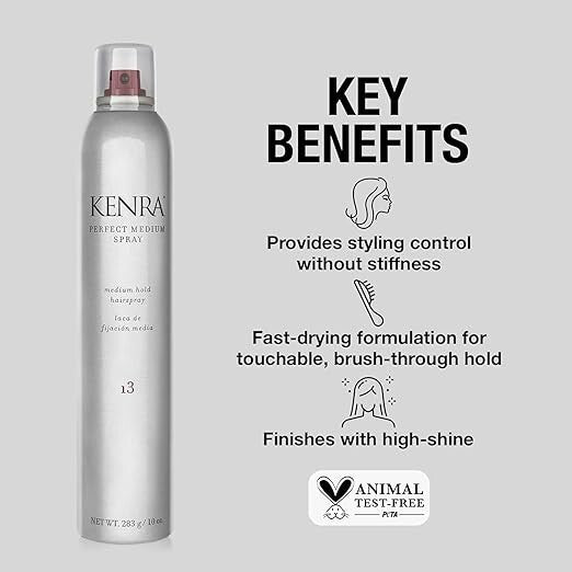 Kenra Medium Hair Spray - 10 oz Flexible Hold with High Shine