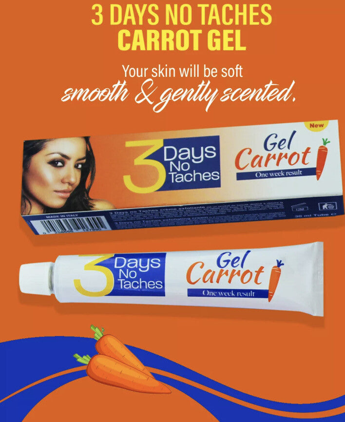 Skin Lightening Anti-Aging Carrot Complexion Gel Set with Free Soap - 3 Days