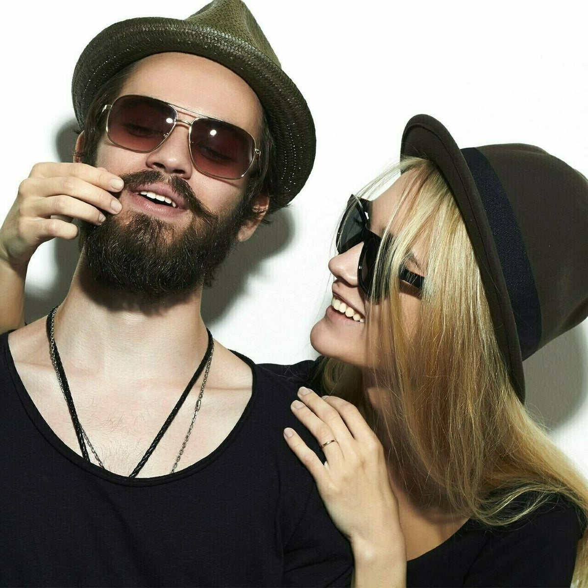Handmade Wooden Mustache and Beard Comb - Natural Sandalwood Grooming Tool