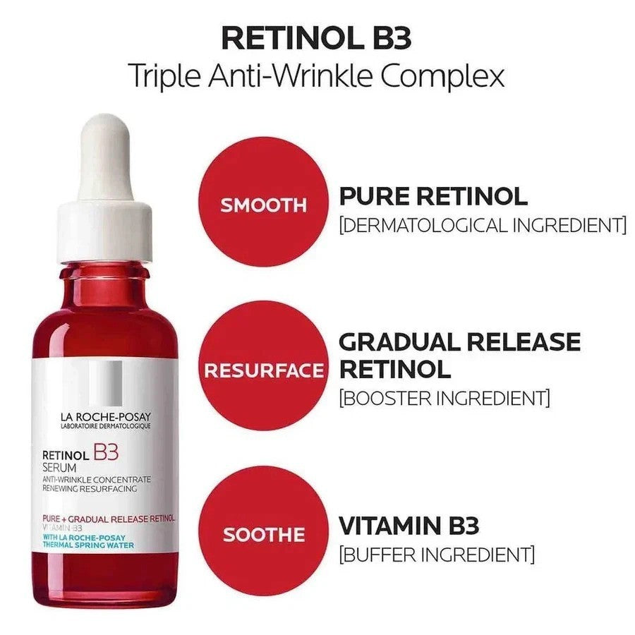 La Roche-Posay Retinol B3 Serum Anti-Aging Face Concentrate - Set of 2