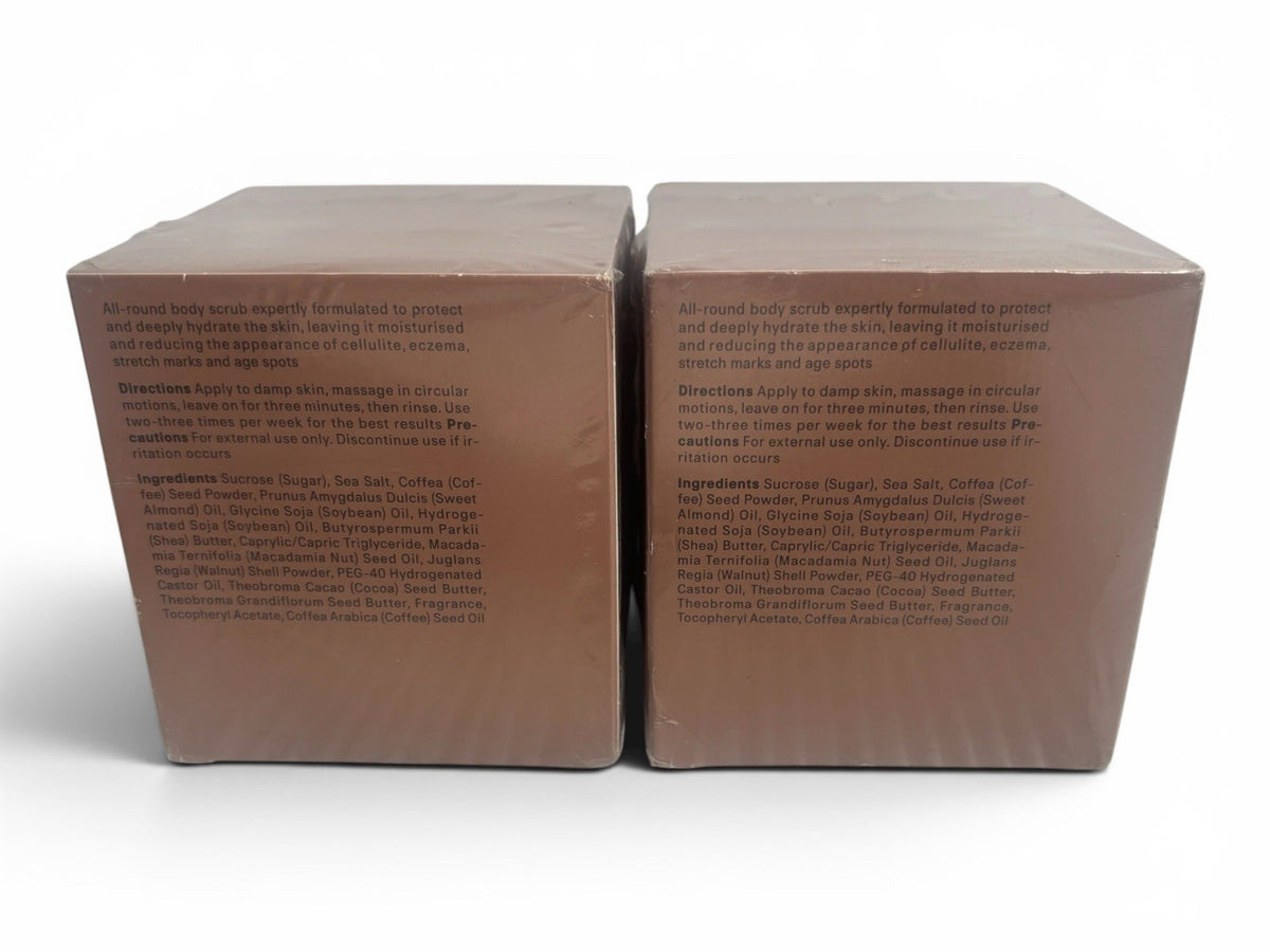 2-Pk The Act Sea Salt Body Scrub Cocoa & Coffee Oil Vitamin E