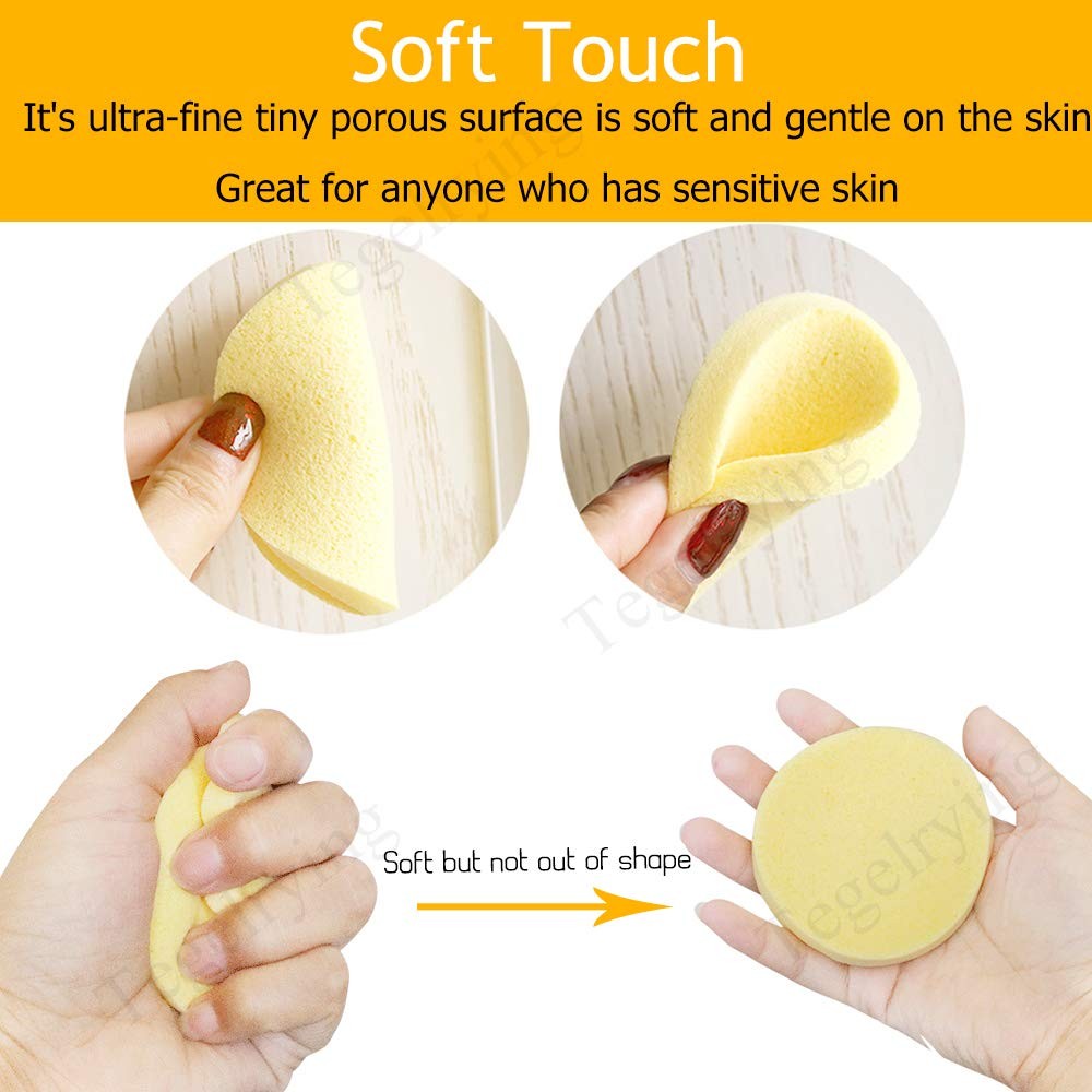 240 Pack Compressed Facial Sponges for Makeup Removal & Cleansing