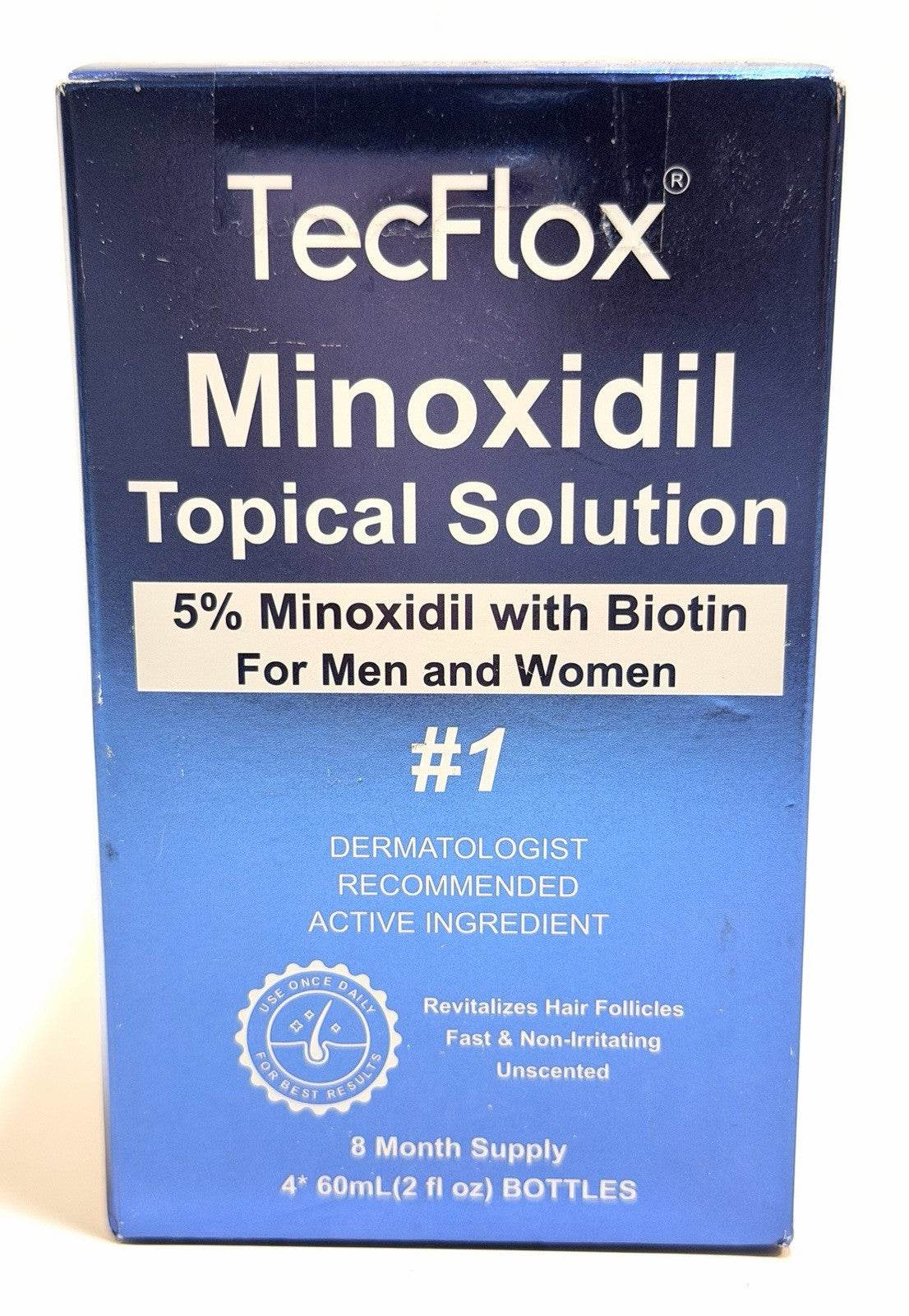 Minoxidil 5% with Biotin Hair Regrowth Solution - 4 Pack