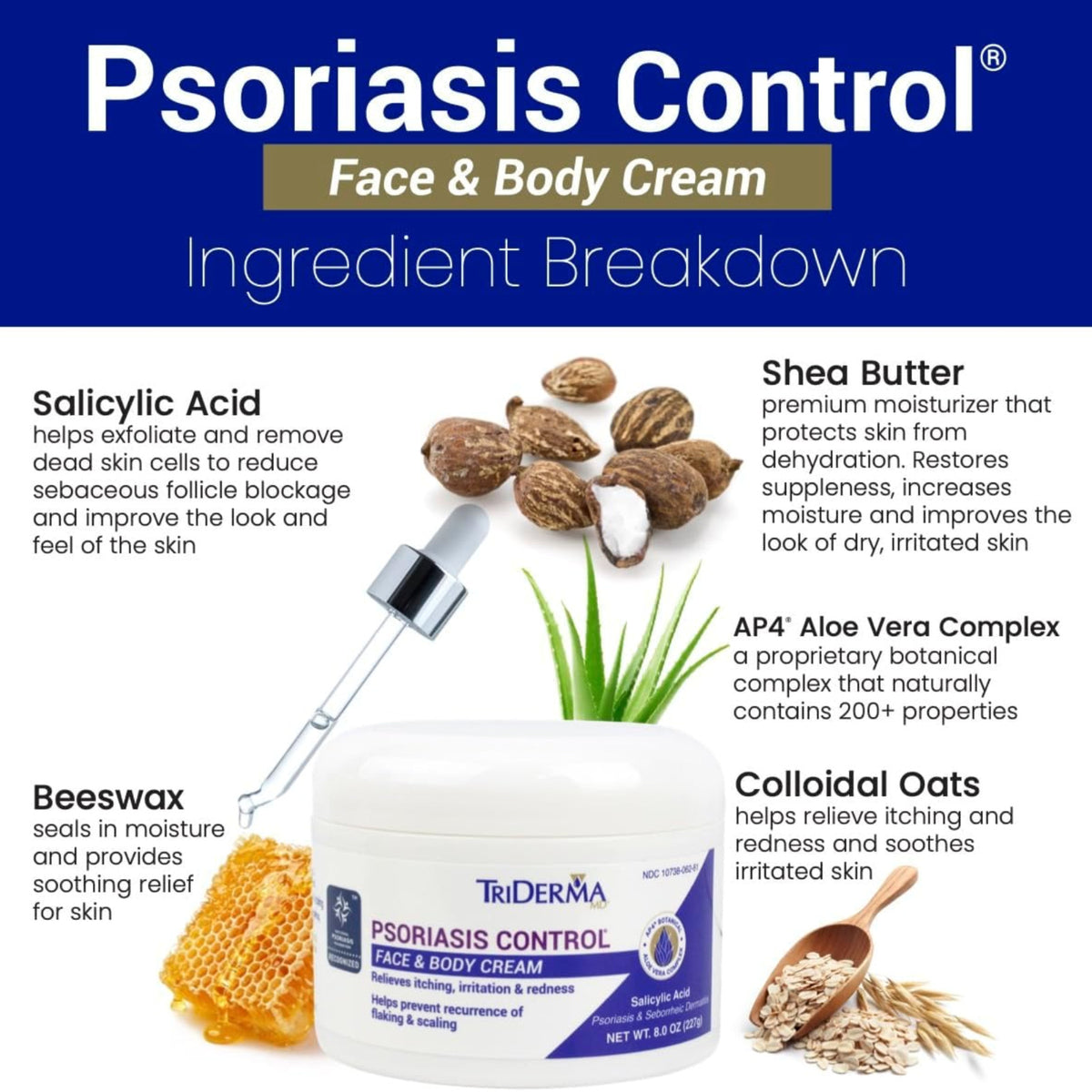 Psoriasis Control Cream 8 oz Maximum Strength Relief