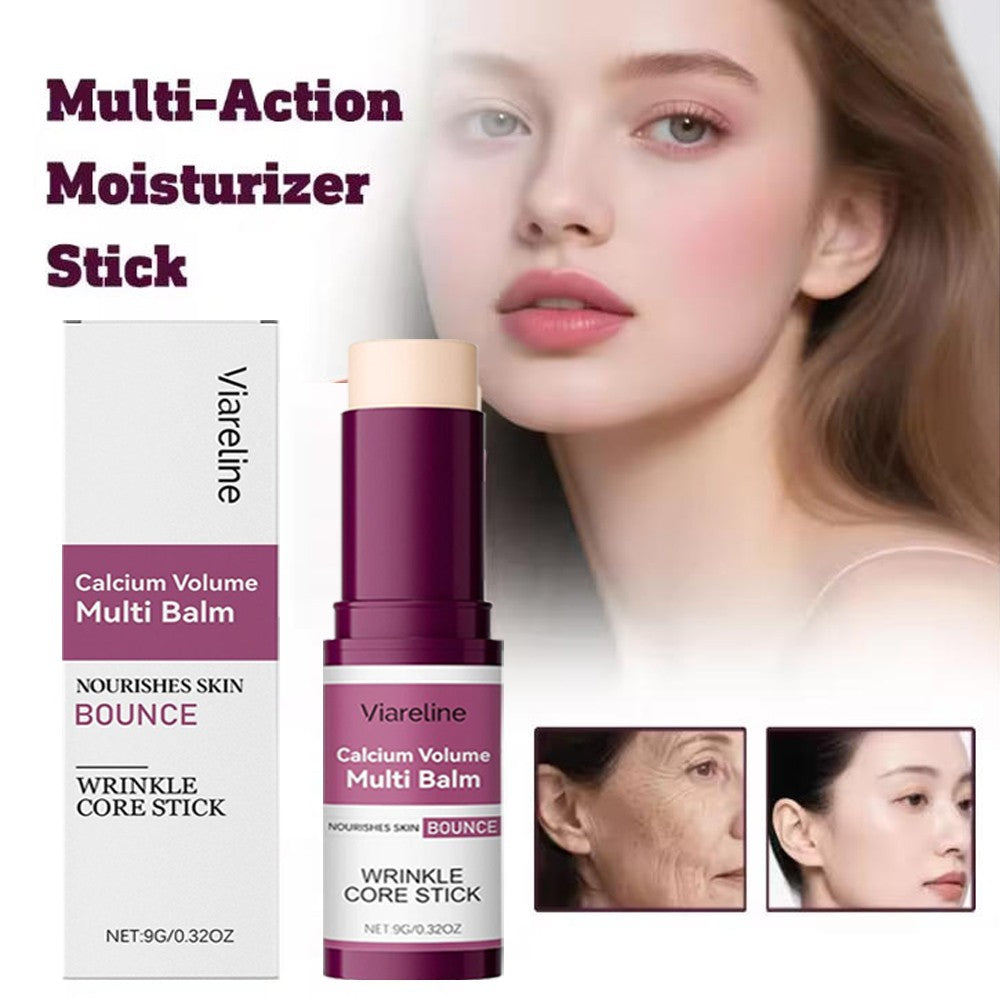 Calcium Collagen Plumping Balm Stick for Neck Face & Eye Deep Moisturizing Set