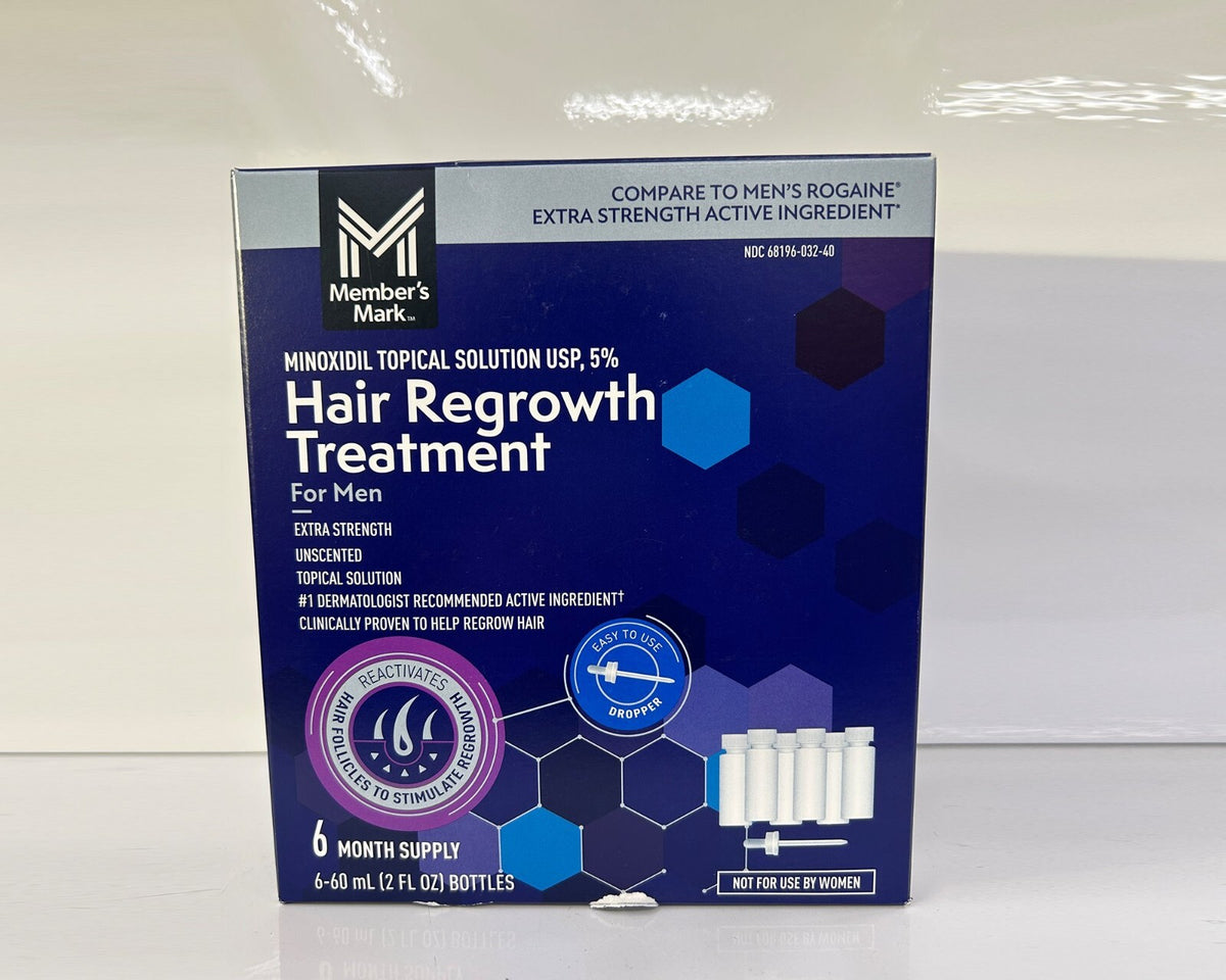 Minoxidil 5% Hair Regrowth Treatment for Men - 6 Pack