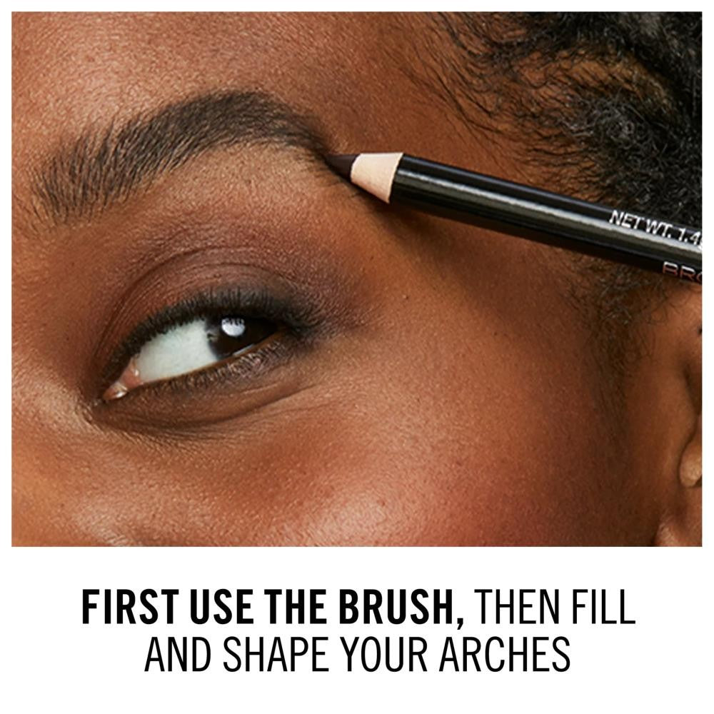 Eyebrow Pencil with Built-In Brush - Long-Lasting, Smudge-Proof, 4 Pack