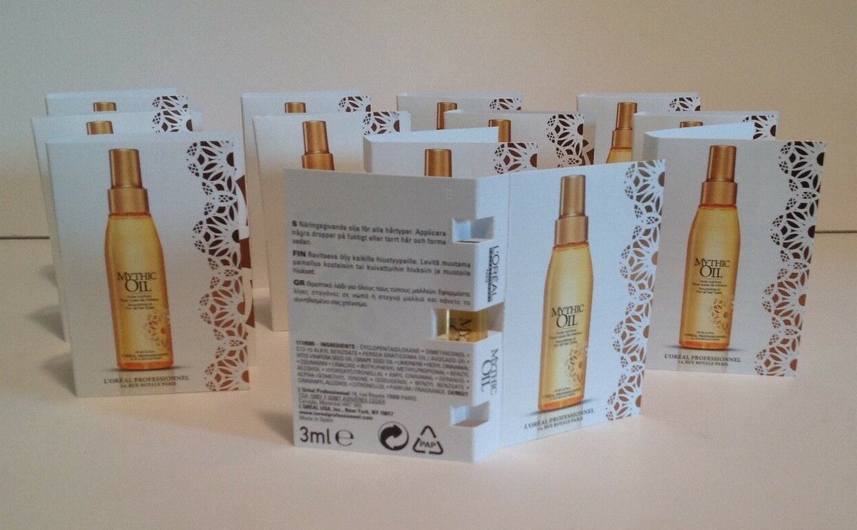 L'Oréal Mythic Oil Nourishing Hair Oil Sample Pack - 12x 3ml