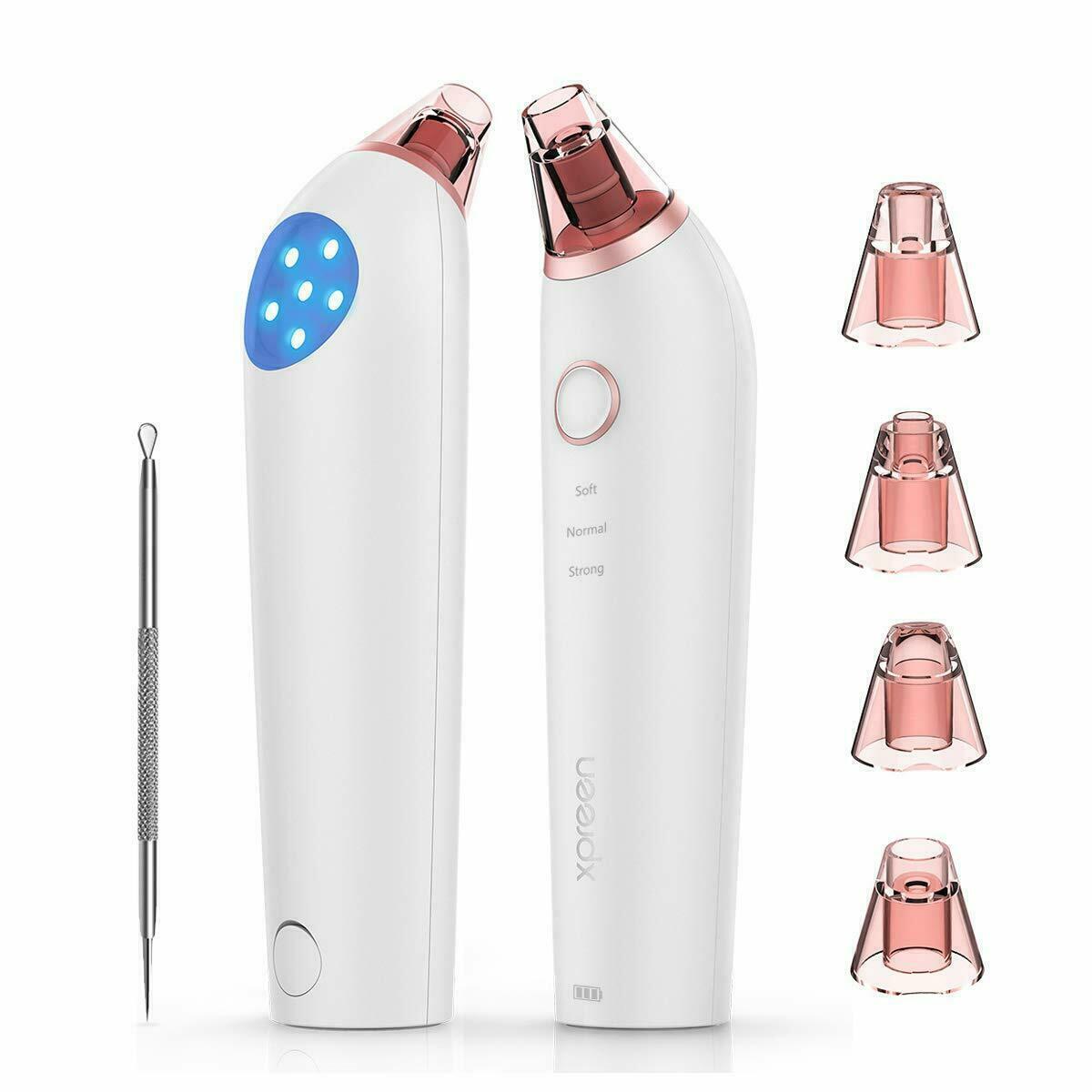Electric Pore Vacuum Cleaner for Blackheads – 4 Probes Skin Care Tool
