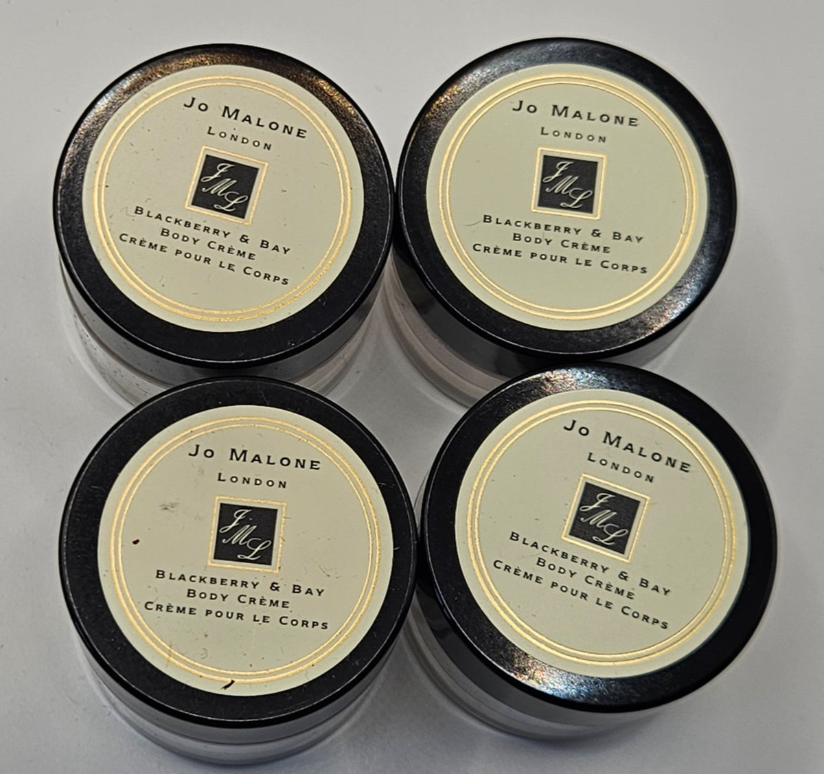 4 Pack Jo Malone Blackberry & Bay Body Creme 15ml Travel Size