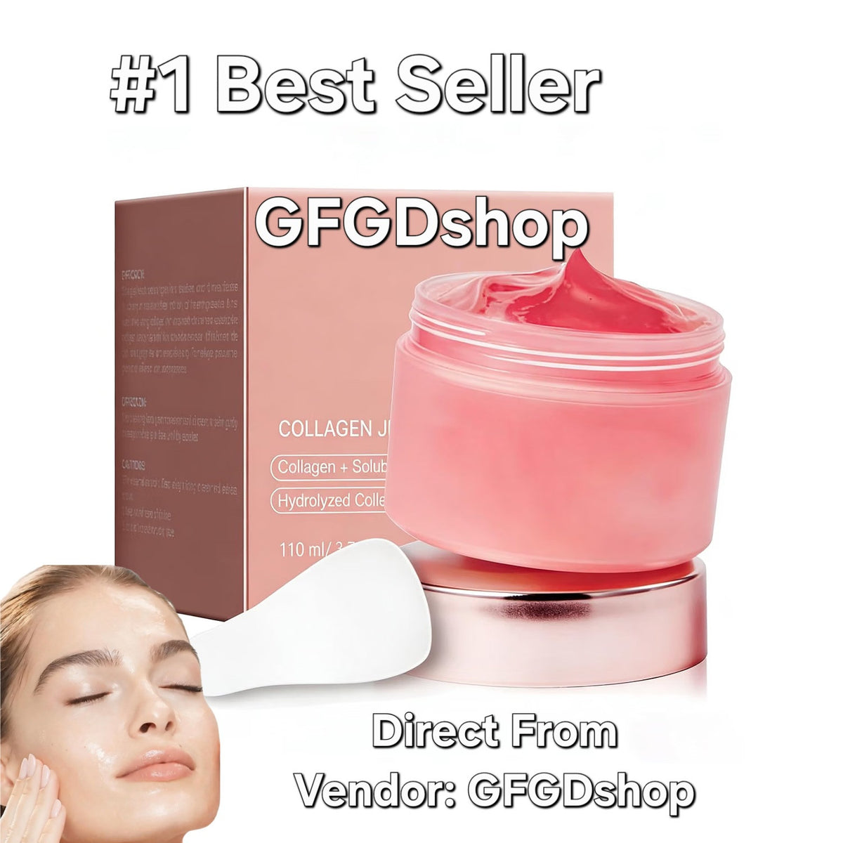 Collagen Jelly Cream Gel with Niacinamide - Hydrating Moisturizer