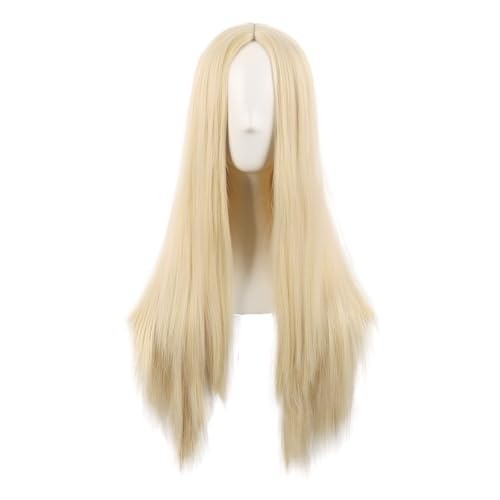Long Straight Synthetic Wig - Heat Resistant & Elegant 28 Inch Style
