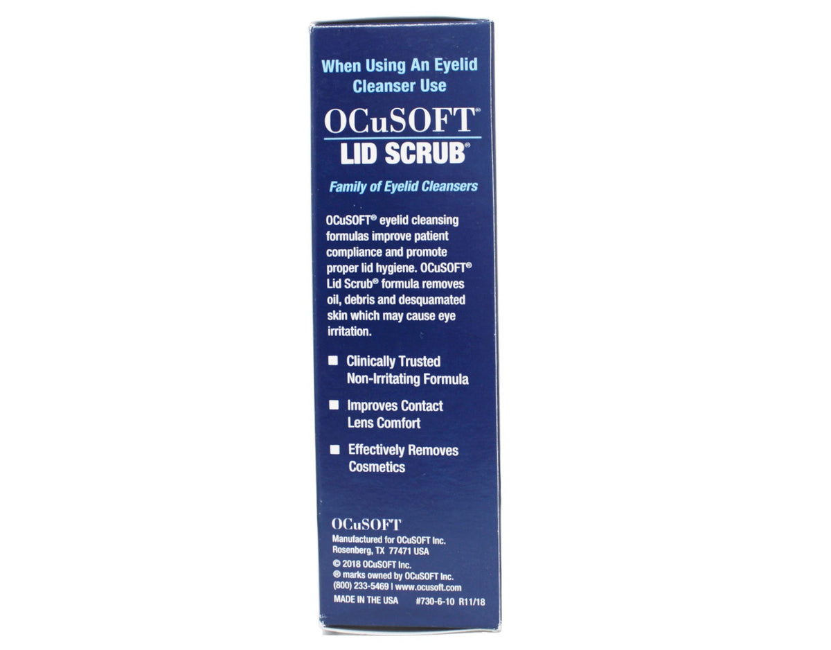 Ocusoft Eye Lid Cleansing Pads - 100 Count, 3 Pack, Line-Free Eyelid Hygiene