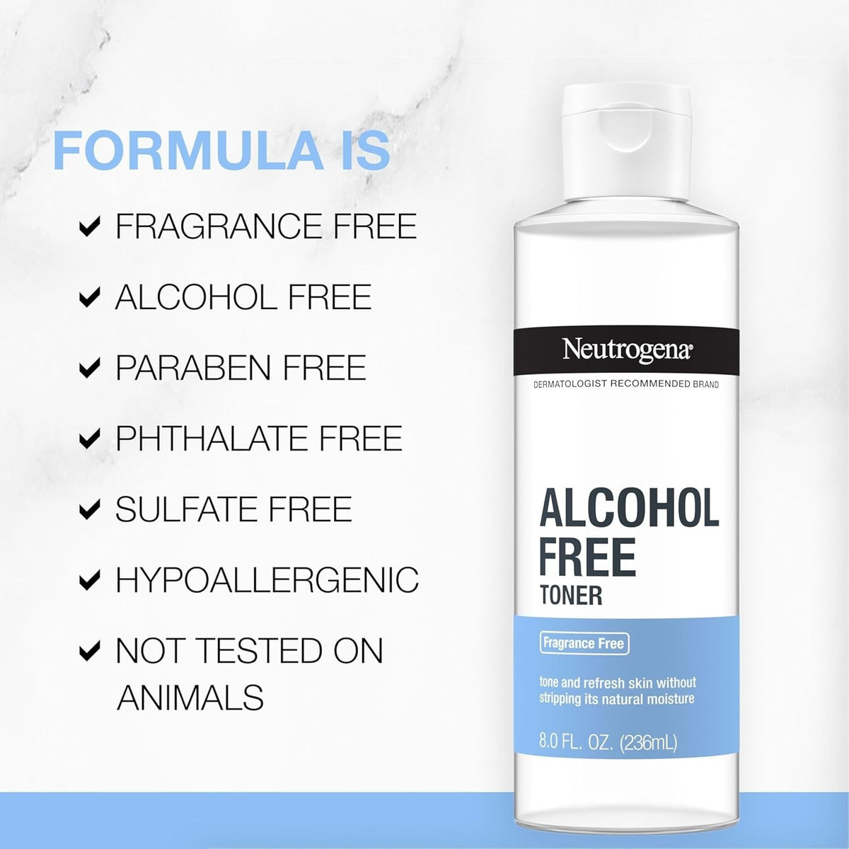 Alcohol-Free Facial Toner for Sensitive Skin - 8 fl oz Hypoallergenic