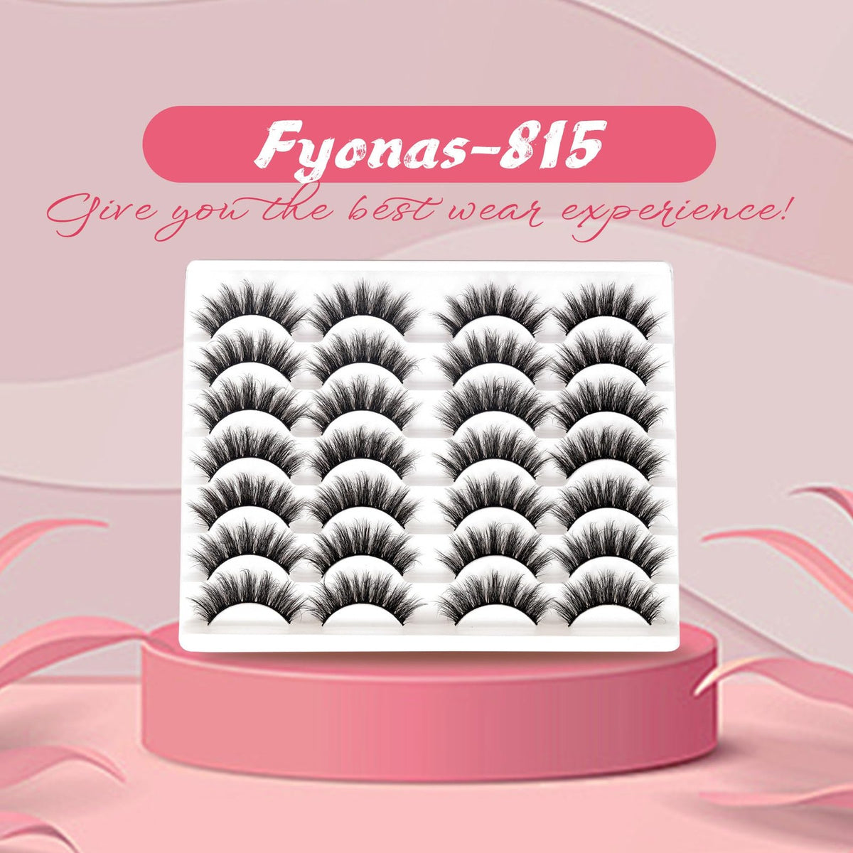 False Eyelashes Fluffy Wispy Natural Look 14 Pairs Makeup Lashes