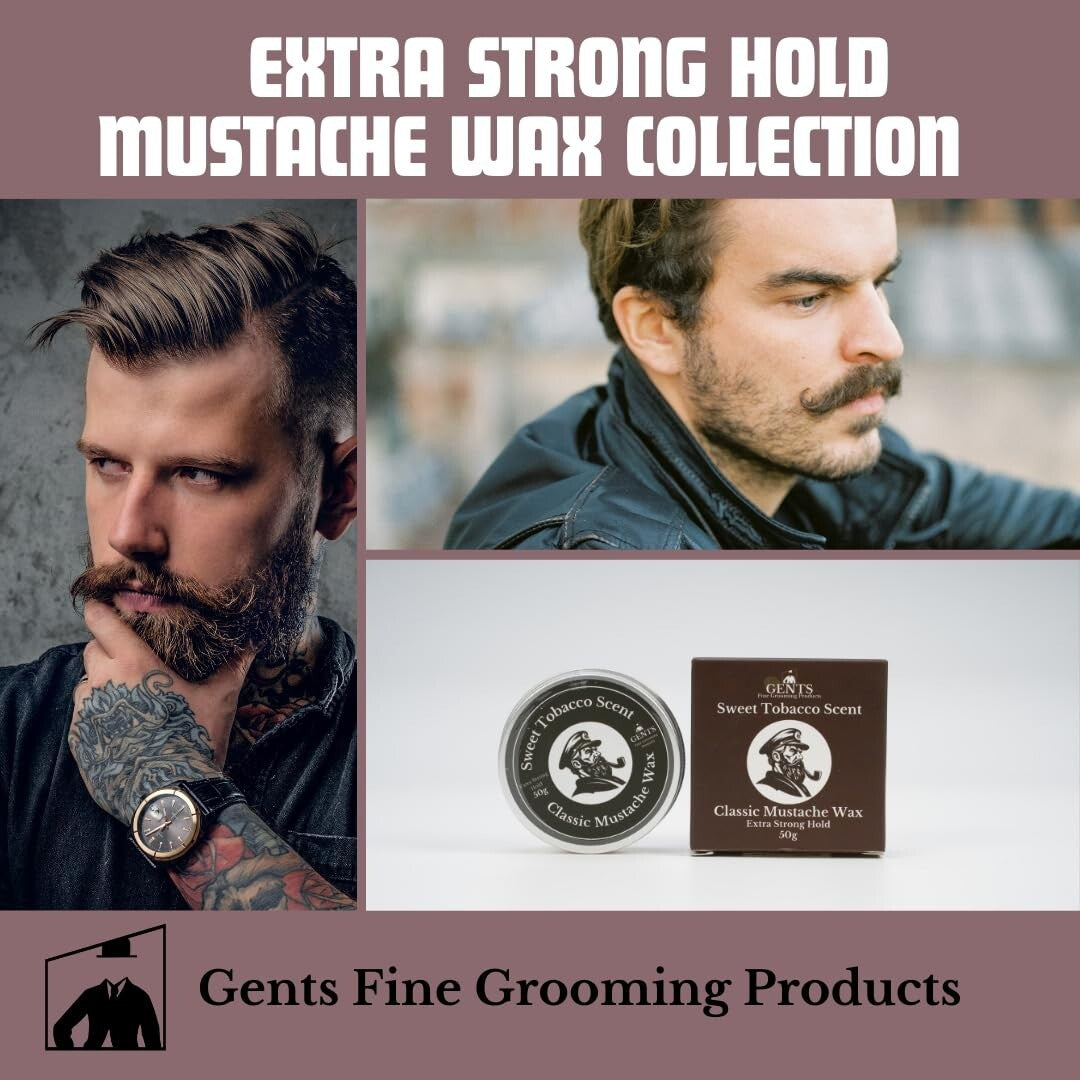 Sweet Tobacco Mustache Wax & Styling Comb - 1.7oz