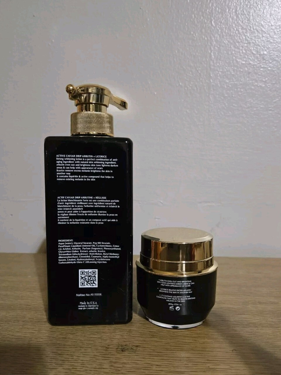 Active Caviar Drip Arbutin Licorice Face Whitening Lotion - Face Cream