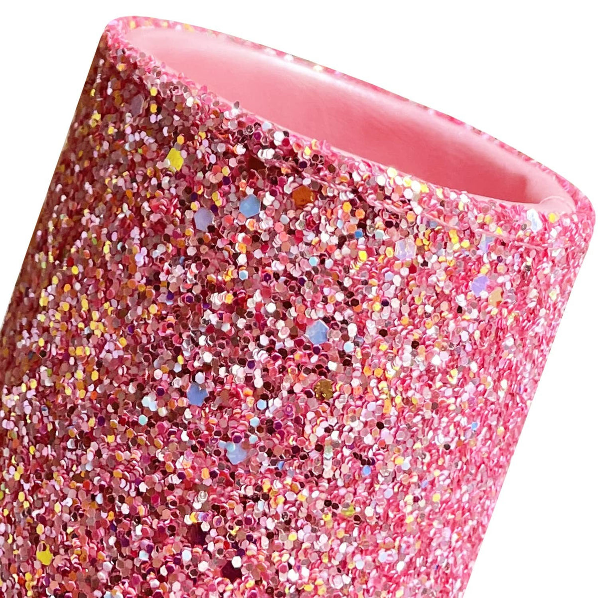 Bling Sequin Makeup Brush Holder - Pink Glitter Vanity Organizer