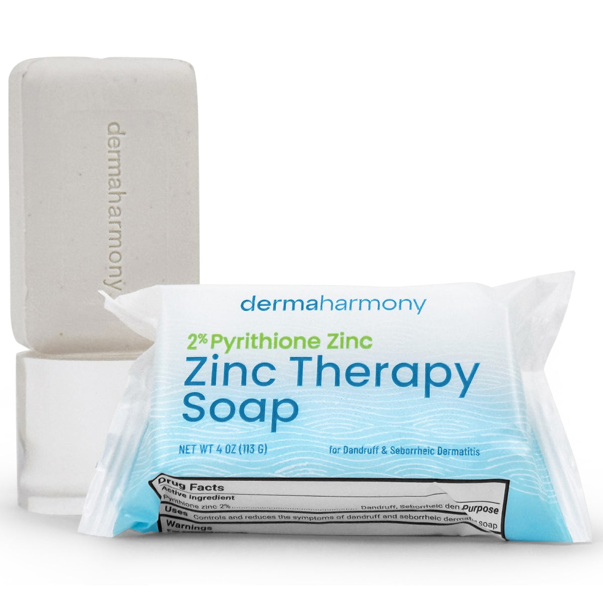 2% Pyrithione Zinc Bar Soap 4 oz - 2 Bars