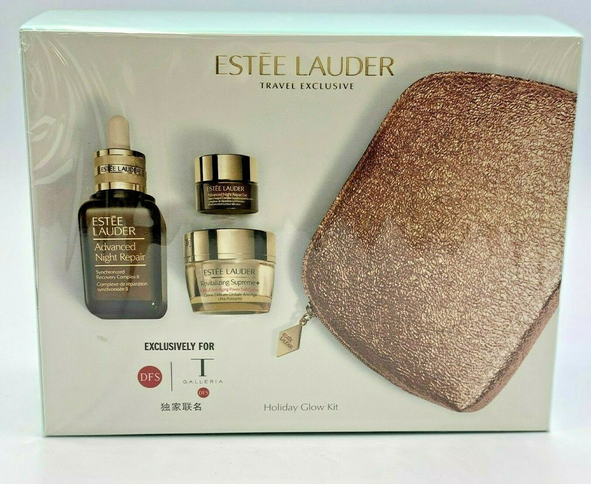 Estee Lauder Holiday Glow Skincare Gift Set with Night Repair & Revitalizing