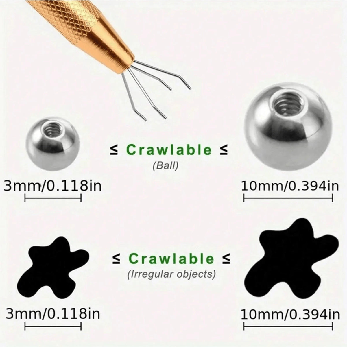 Jewelry Bead & Gem Claw Picker Tool - Precision Tweezer Clamp
