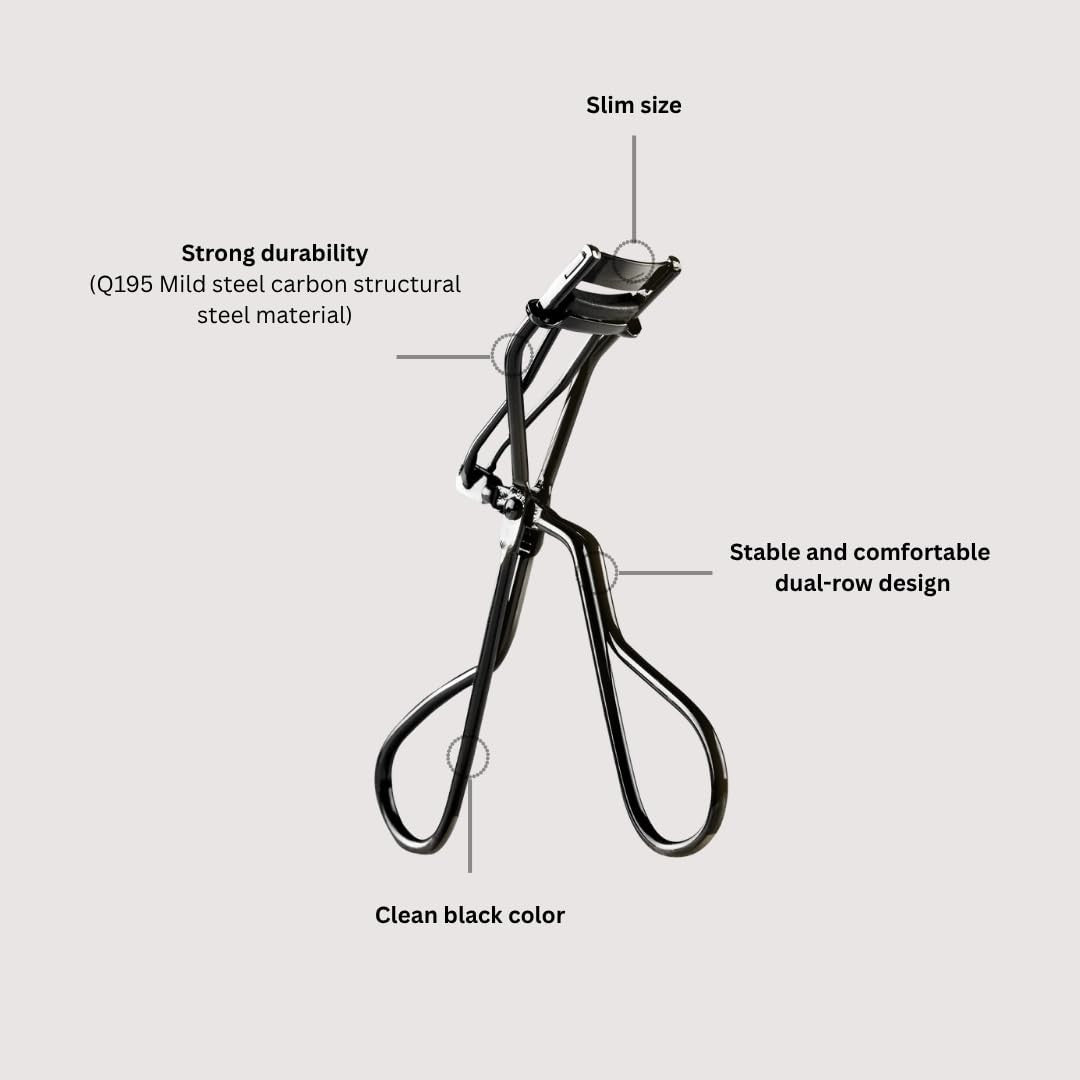 Precision Lash Half Eyelash Curler for Inner & Outer Corners Makeup Tool