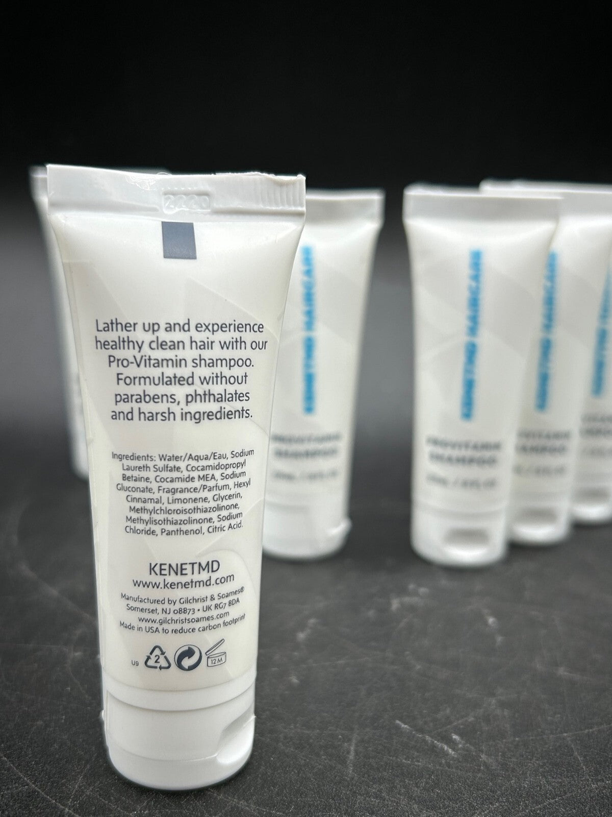 Travel Shampoo Set 20-Pack - Provitamin Haircare for Hotels & Travel