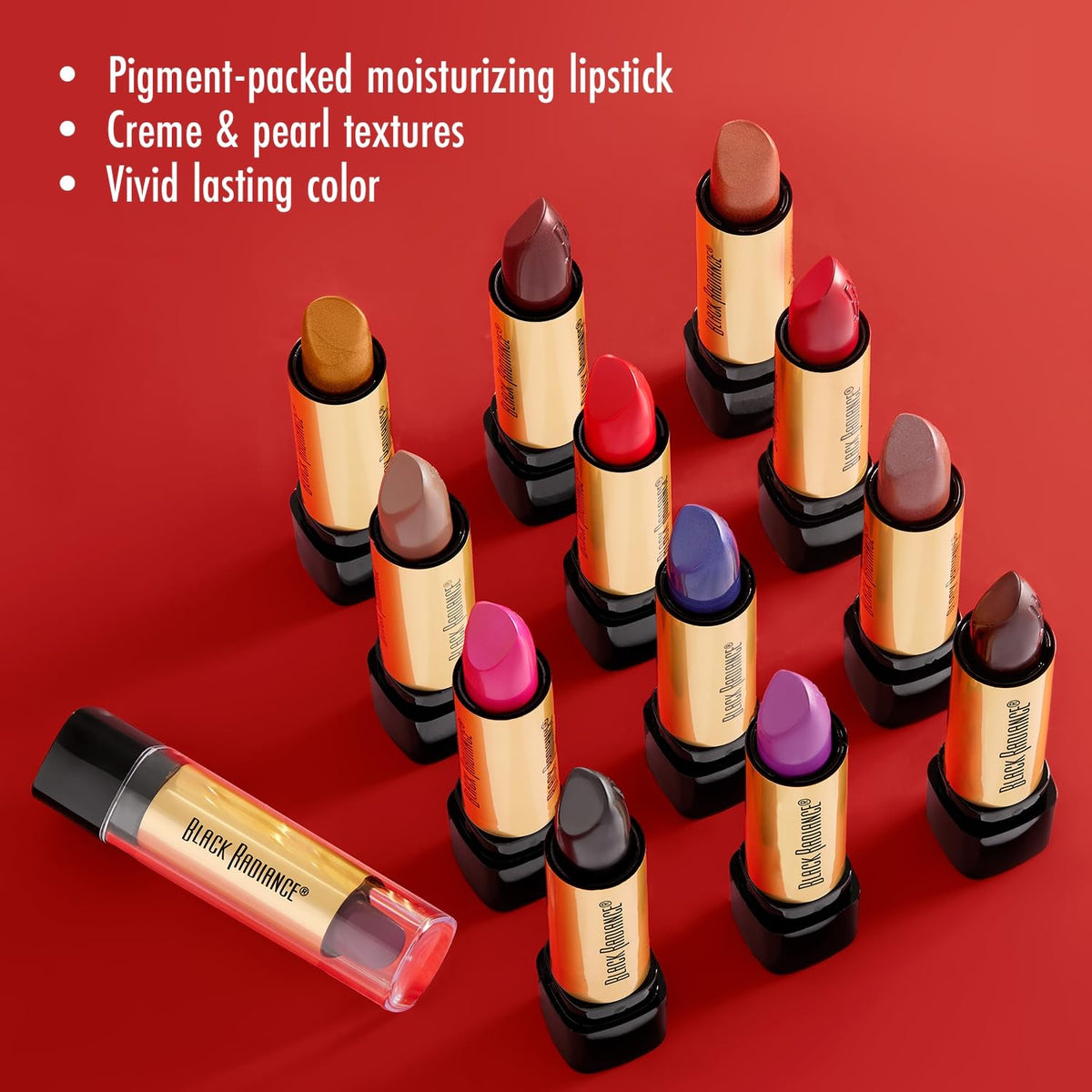Lipstick Set - Molten Bronze, Long-Lasting Moisturizing Lip Colors (Pack of 3)