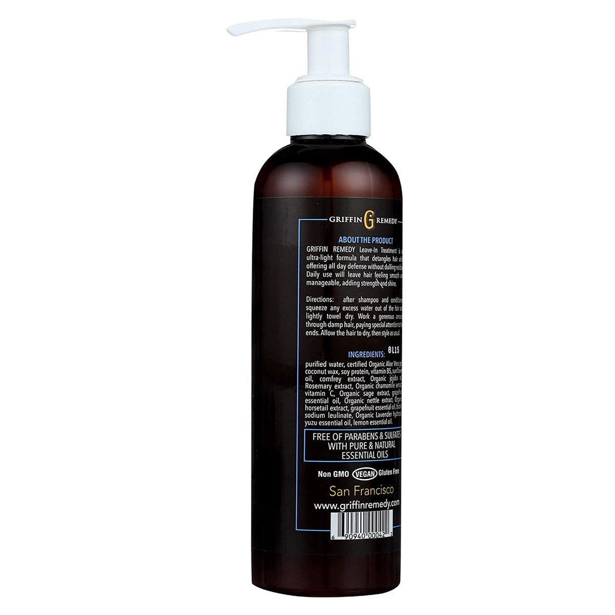 Leave-In Conditioner for All Hair Types - Smooth Frizz & Shine 8 Oz