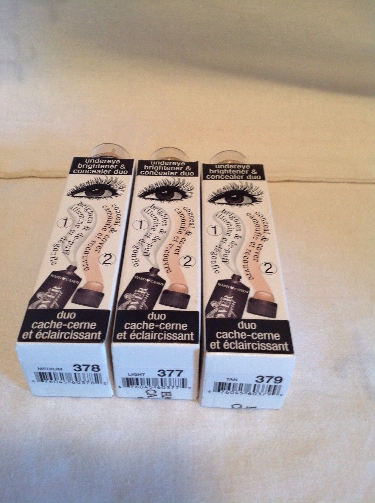 Undereye Brightener and Concealer Duo - 2-in-1 Makeup Set, Multiple Shades