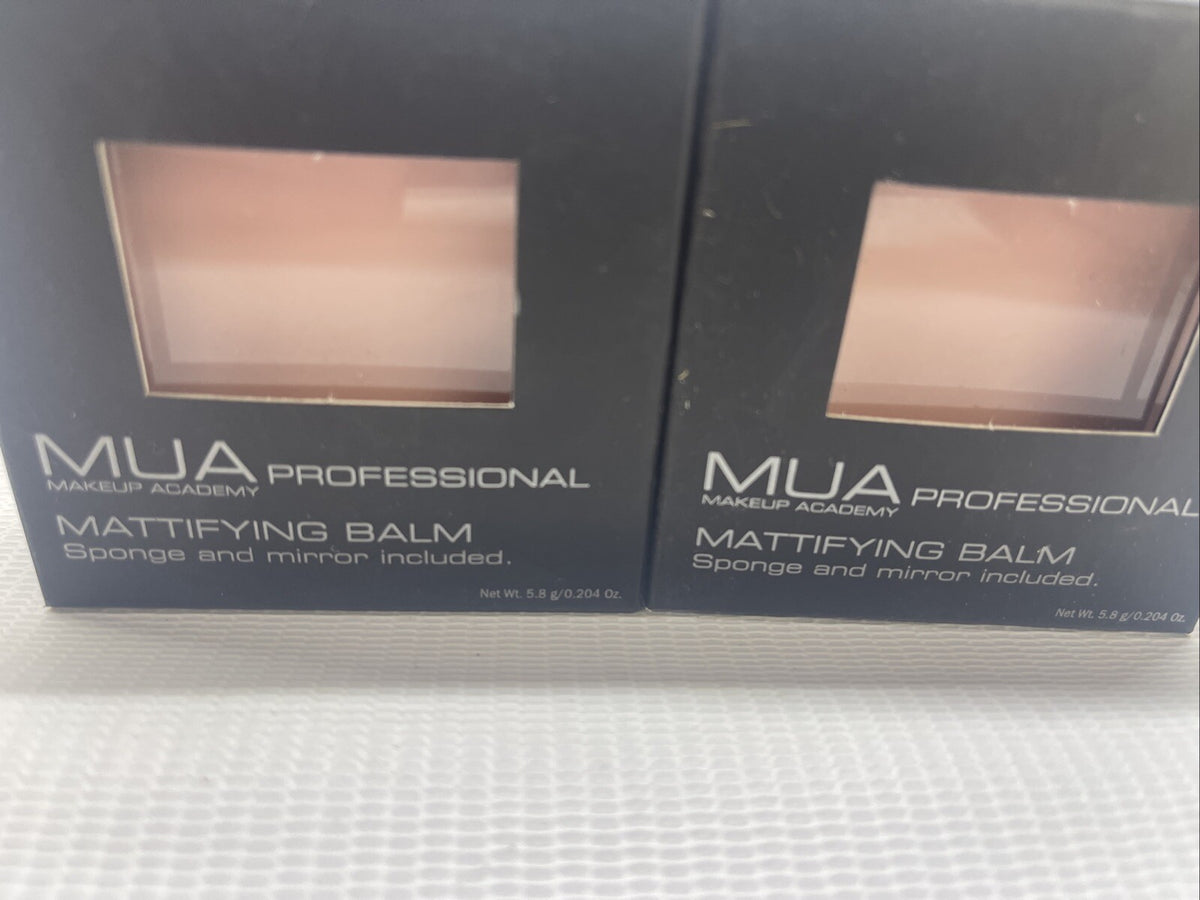 Mattifying Balm with Sponge & Mirror - Professional Makeup Set 5.8g (2 Pack)
