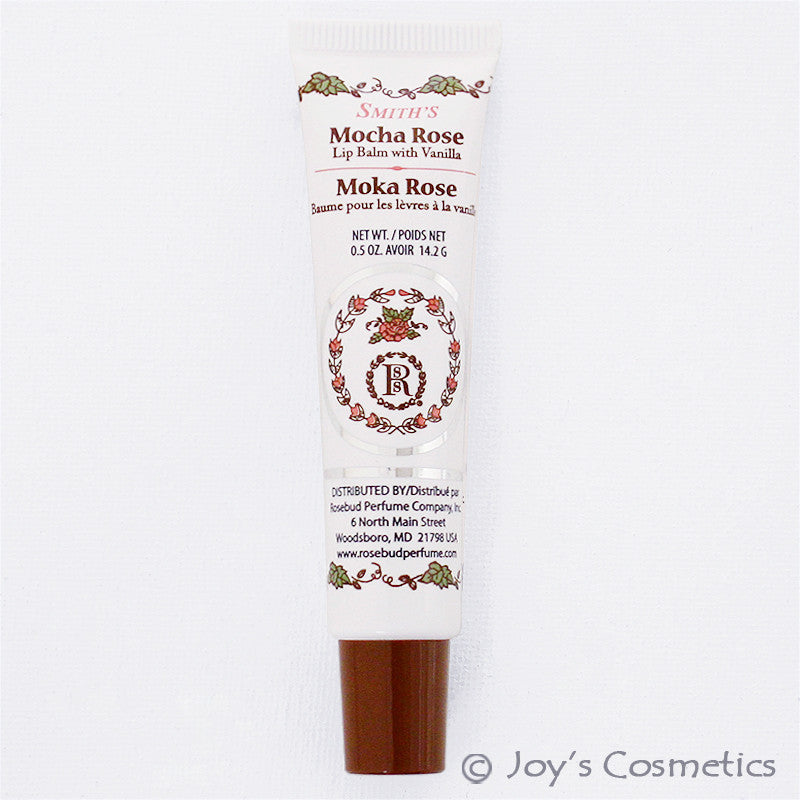Mocha Rose Lip Balm Tube - Natural Lip Moisturizer & Gloss 0.5 oz