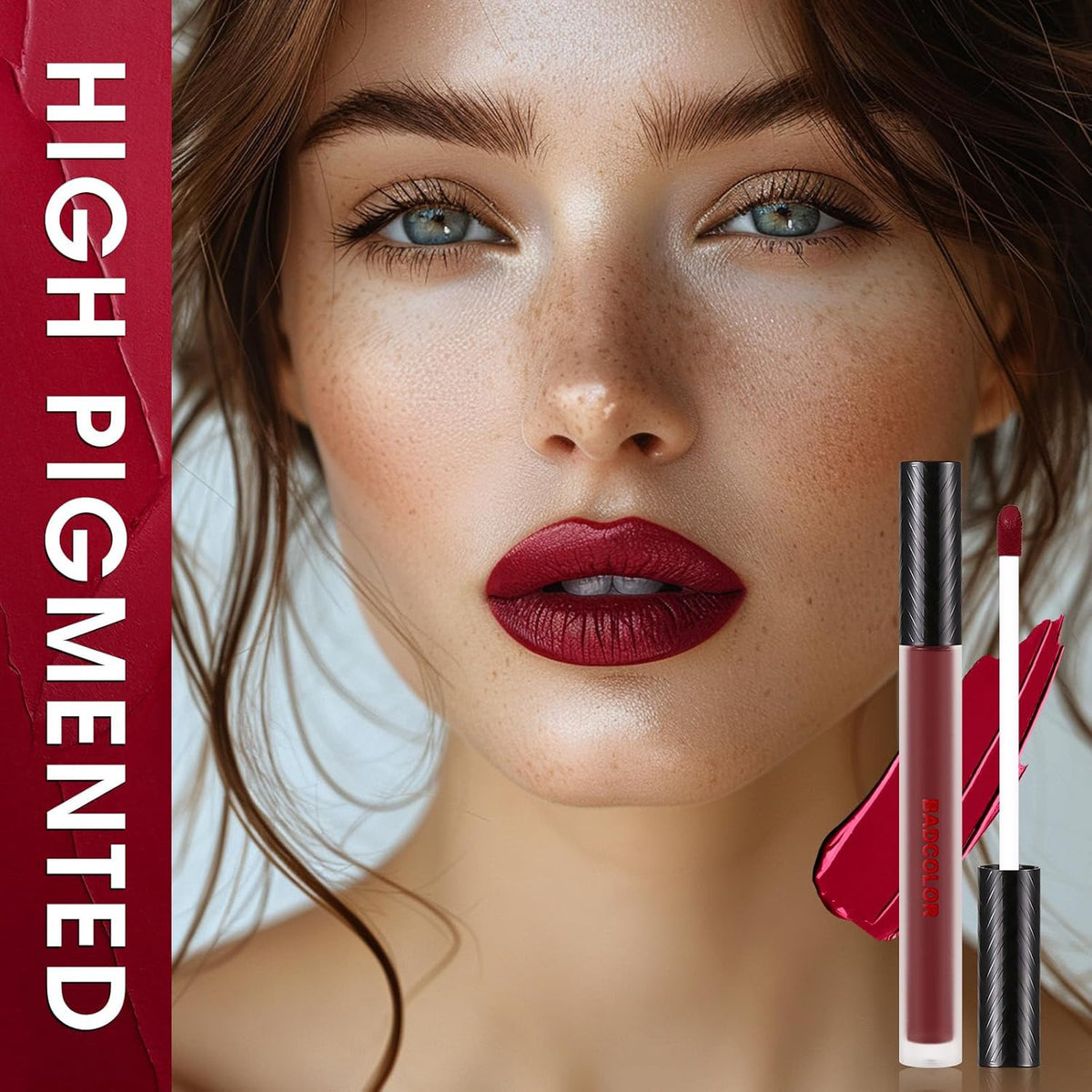 Matte Waterproof Liquid Lipstick Set - 3 Bold Colors for Cosplay & Glam