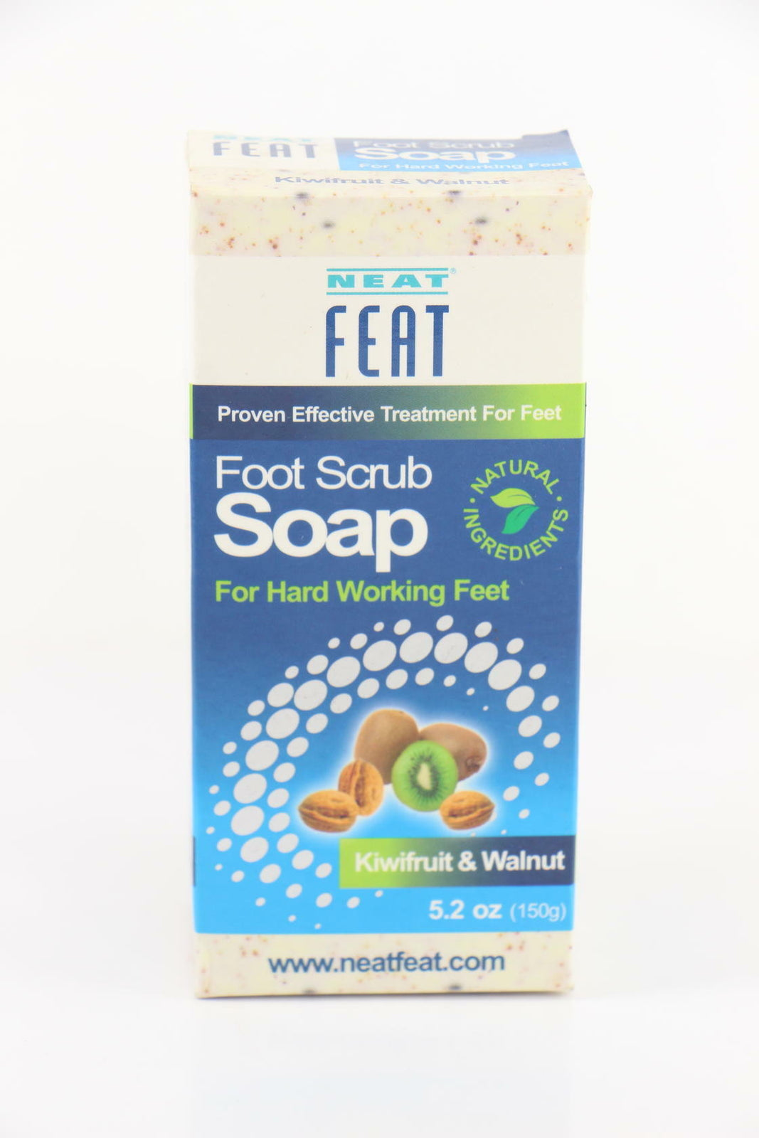 Neat Feat Kiwifruit and Walnut Foot Scrub Soap, 5.2 Fl. oz. U14
