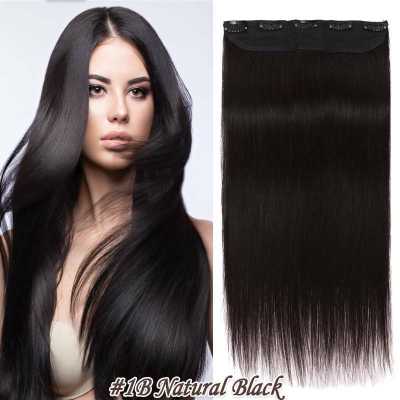 Remy Clip-In Hair Extensions 3/4 Full Head Highlight - Natural Human Hair